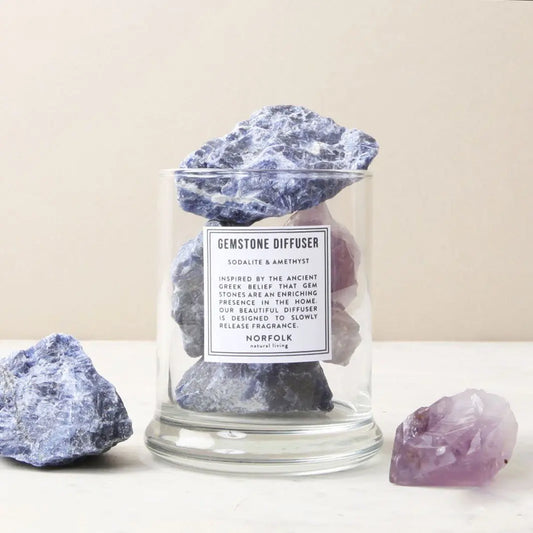 GEMSTONE DIFFUSER Sodalite & Amethyst Diffuser ATLANTIC FOLK 