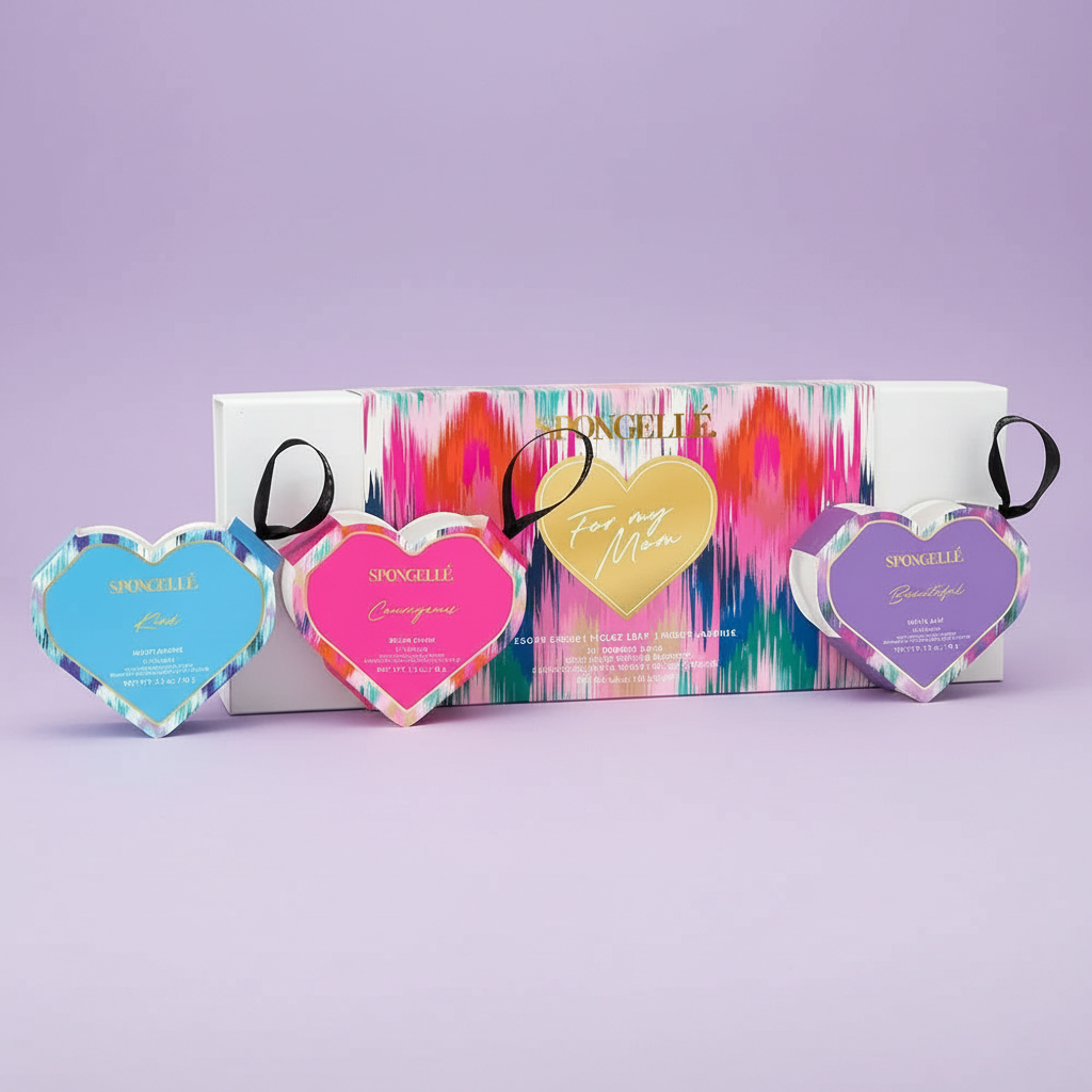 SPONGELLE For My Mom Gift Set 2 - Night Jasmine & Violet Leaf & Sugar Crush Body Wash Spongelle 