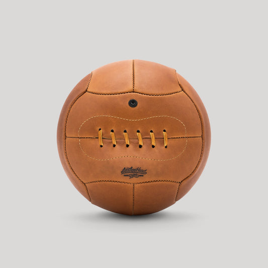 Bourbon "Old Fashioned" Soccer Ball, 1930 World Cup Ball by Leather Head Sports