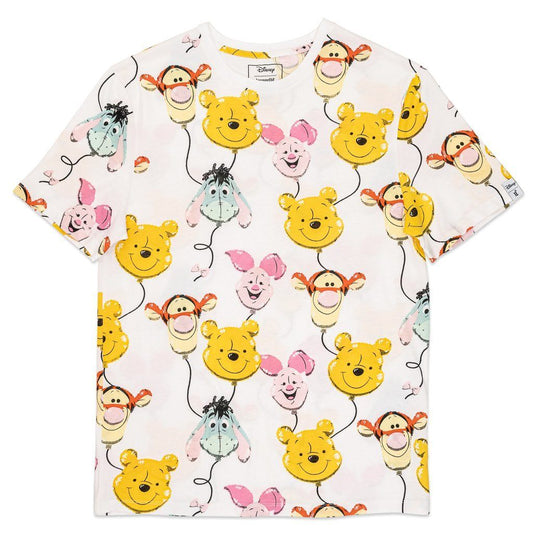 LOUNGEFLY Disney Pooh Gang Balloon AOP Tee T-Shirt Loungefly 