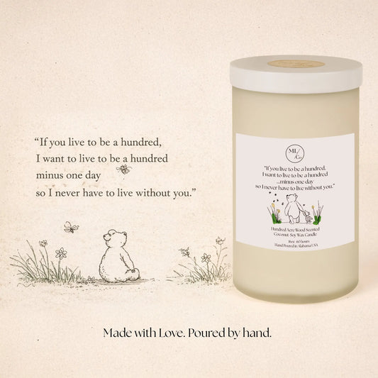 Winnie The Pooh Minus One Day Candle by MLCo MLCo