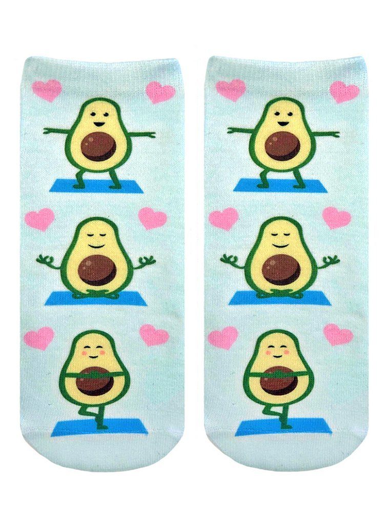 LIVING ROYAL Avocado Yoga Ankle Socks Socks living royal 