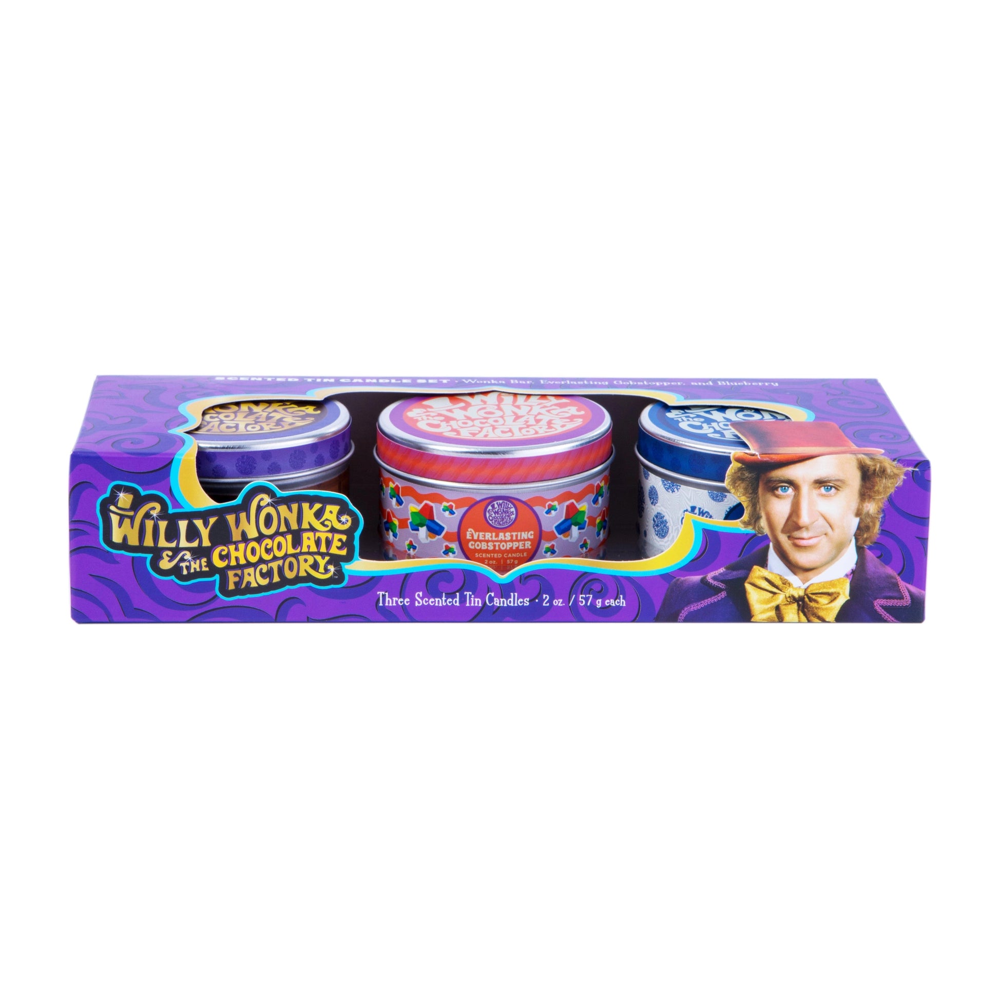 Willy Wonka Set of 3 Scented Tin Candles Candle Insight Editions 