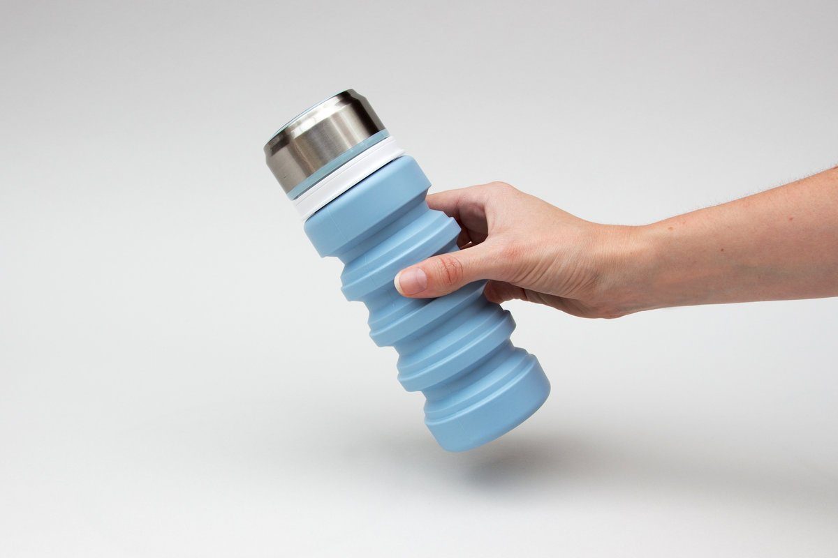 Collapsible Water Bottle Drink Bottle Suck UK 