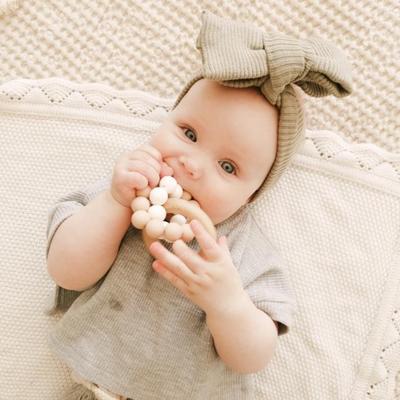 ORGANIC BEECHWOOD Silicone Teether Plush O.B. Designs 