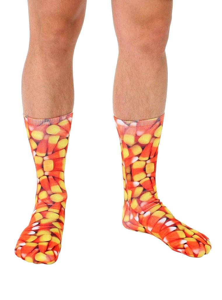 LIVING ROYAL Candy Corn Crew Socks Socks living royal 