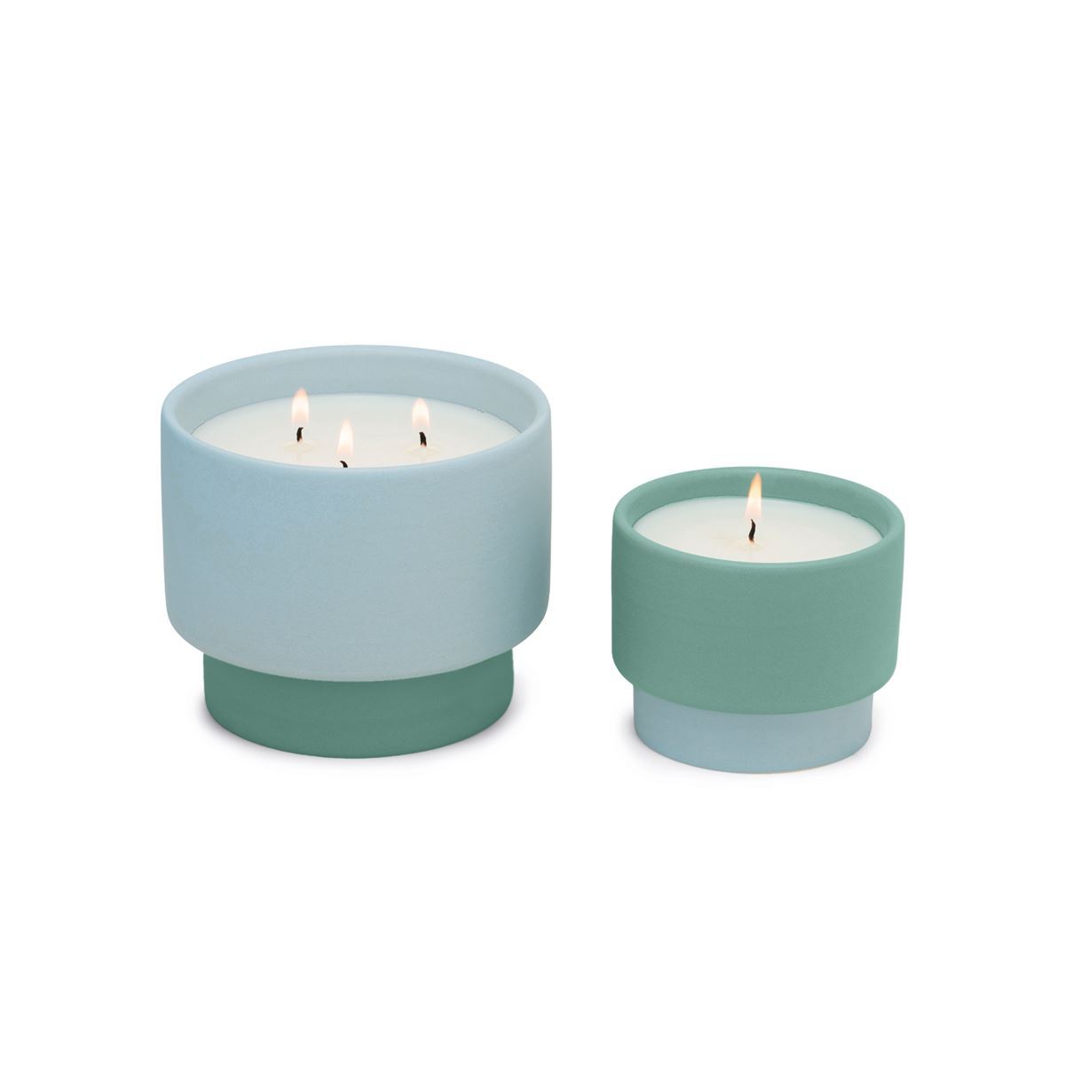 PADDYWAX - Color Block Candle - Green/Blue - Saltwater Suede Candle Paddywax 