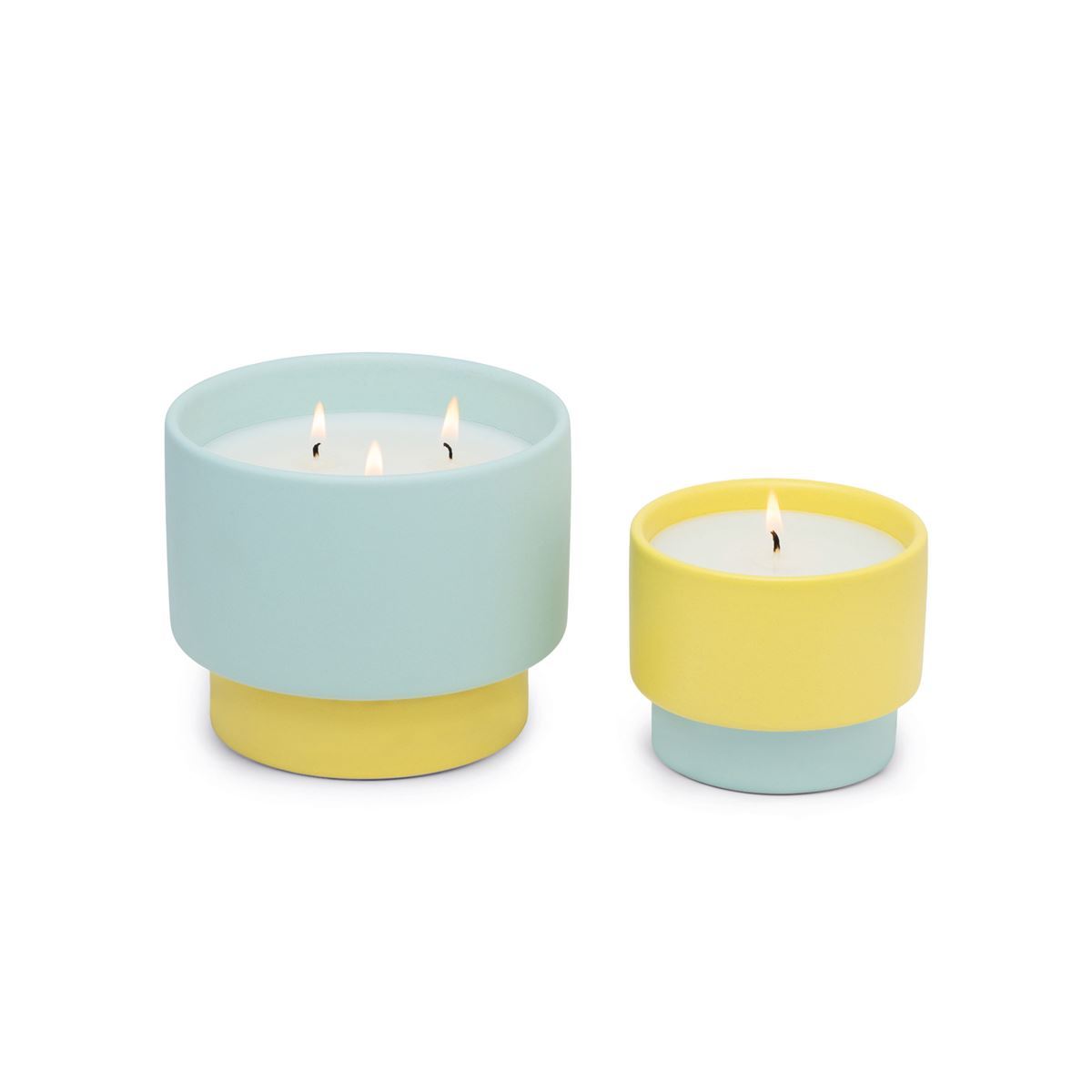 PADDYWAX - Color Block Candle - Yellow/Mint - Minty Verde Candle Paddywax 