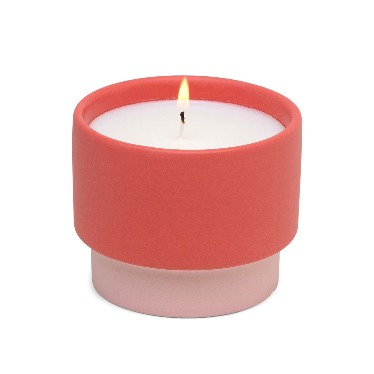 PADDYWAX - Color Block Candle - Pink/Coral - Sparkling Grapefruit Candle Paddywax 