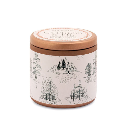 PADDYWAX - Cypress & Fir Copper Tin Candle - White Candle Paddywax 