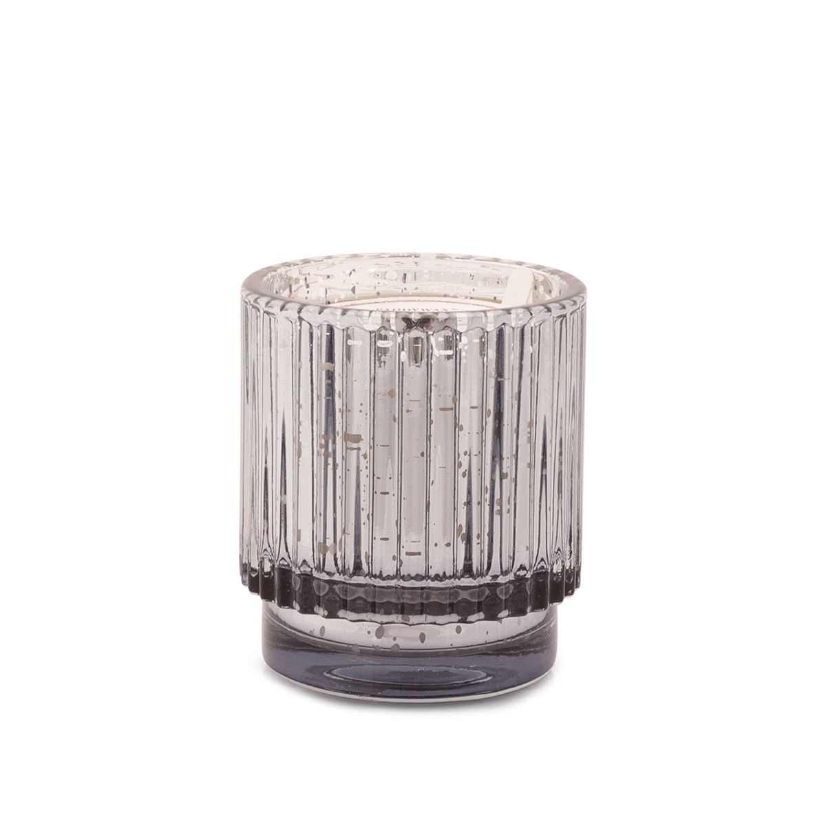 PADDYWAX - Cypress & Fir Holiday Silver Mercury Ribbed Glass Candle Candle Paddywax 4.5oz 