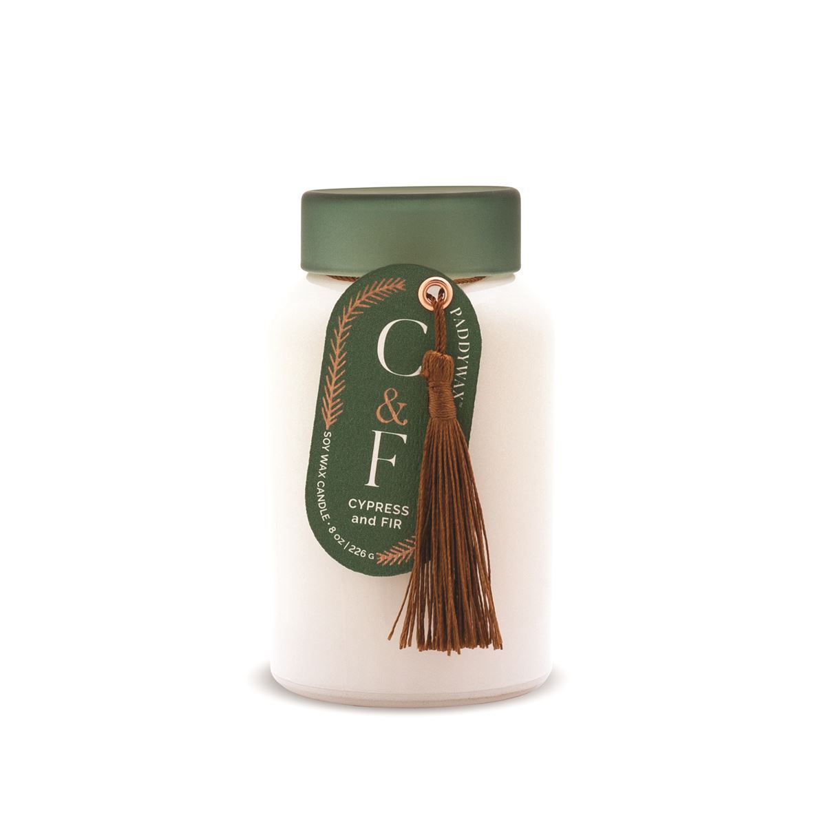 PADDYWAX - Cypress & Fir White Lolli Glass Candle Candle Paddywax 