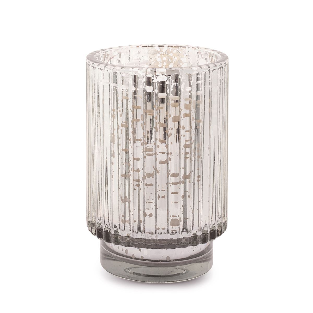 PADDYWAX - Cypress & Fir Holiday Silver Mercury Ribbed Glass Candle Candle Paddywax 12oz 