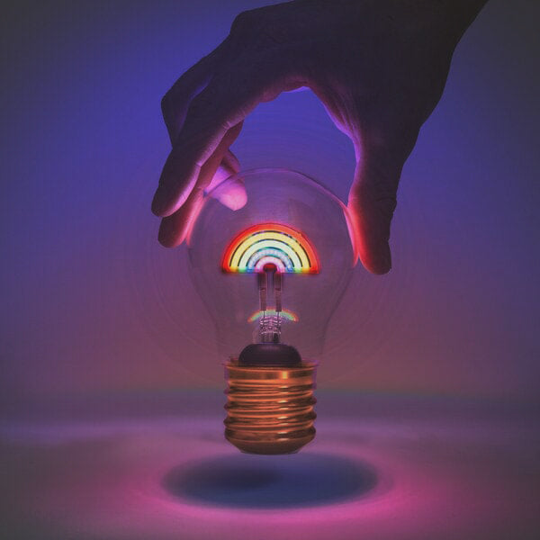 Rainbow Cordless Lightbulb