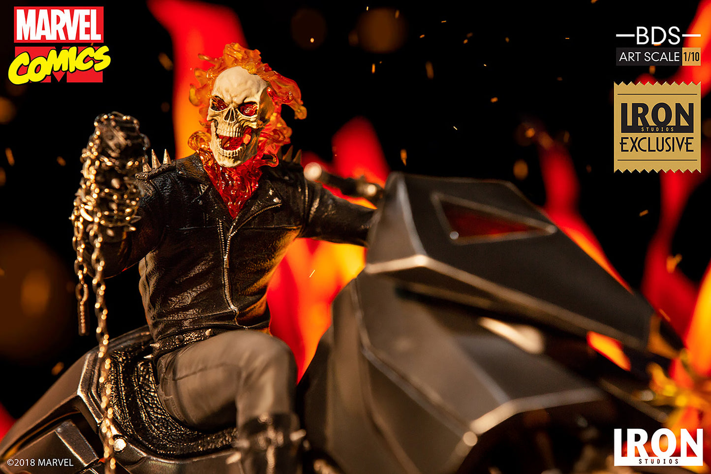 2019 SDCC Ghost Rider Art Scale 1/10 Figure - Iron Studios