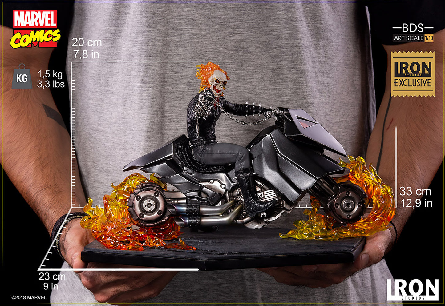 2019 SDCC Ghost Rider Art Scale 1/10 Figure - Iron Studios