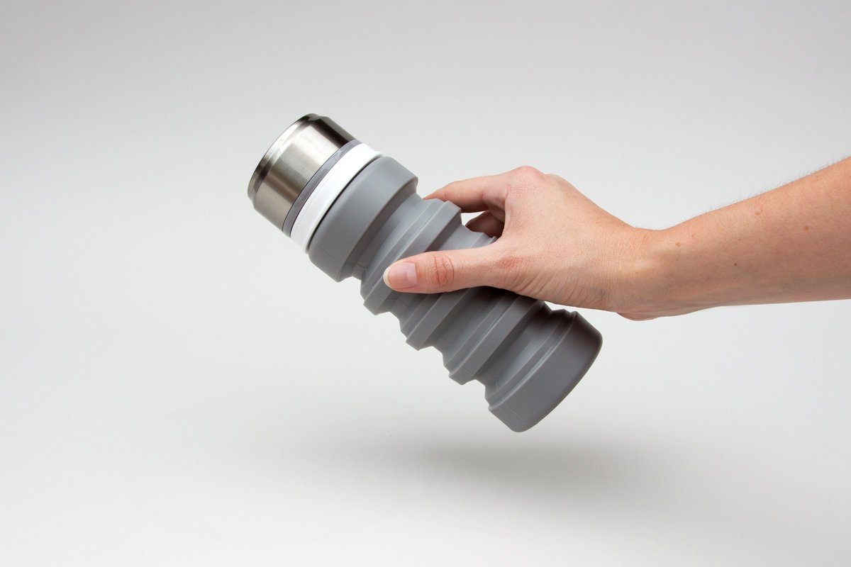 Collapsible Water Bottle Drink Bottle Suck UK 