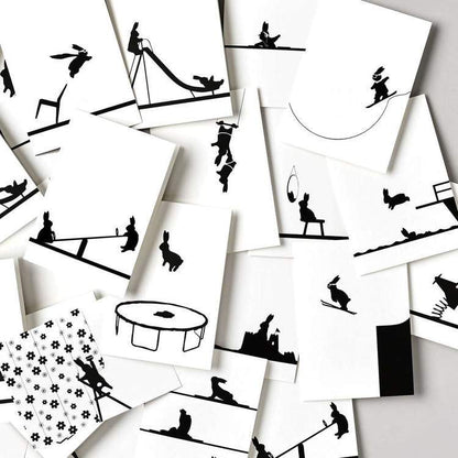 HAMMADE Golf Rabbit Card Greeting & Note Cards HAM Made 