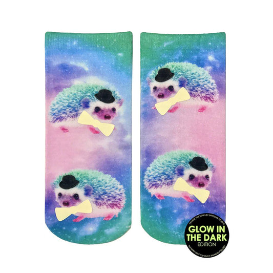 Hedgehog Glow In The Dark Ankle Socks
