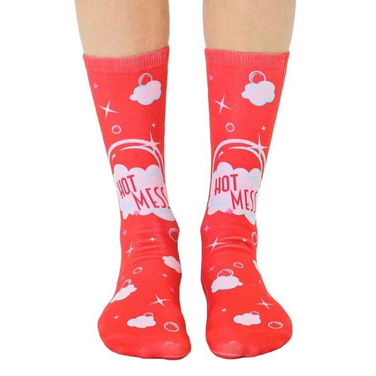 LIVING ROYAL Hot Mess Crew Socks Socks living royal 