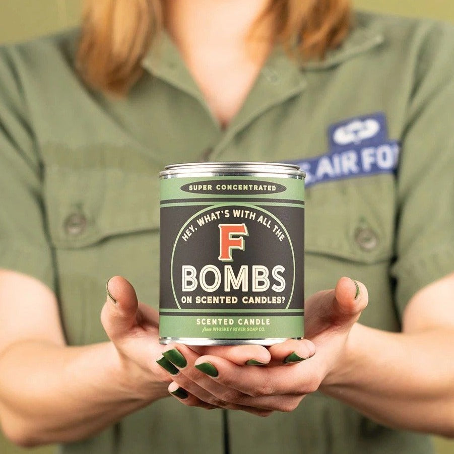 WHISKEY RIVER SOAP CO - F Bombs Vintage Paint Can•dle Candle Whiskey River Soap Co 