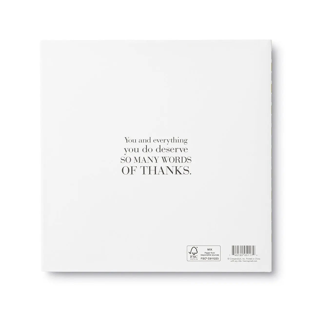 Thank You - Gift Book Books Compendium 