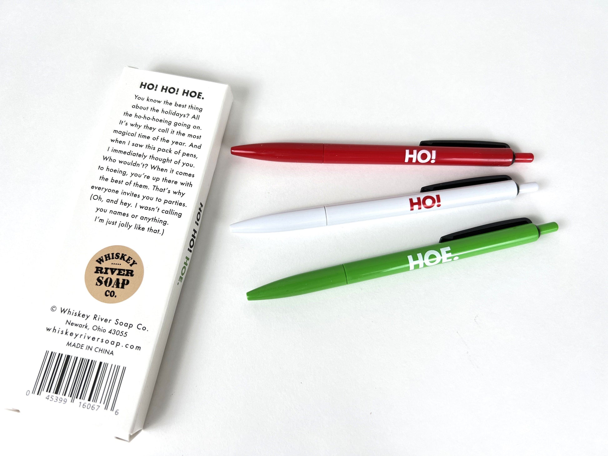 WHISKEY RIVER SOAP CO - Holiday Pen Set - Ho Ho Hoe Stylus Pens Whiskey River Soap Co 