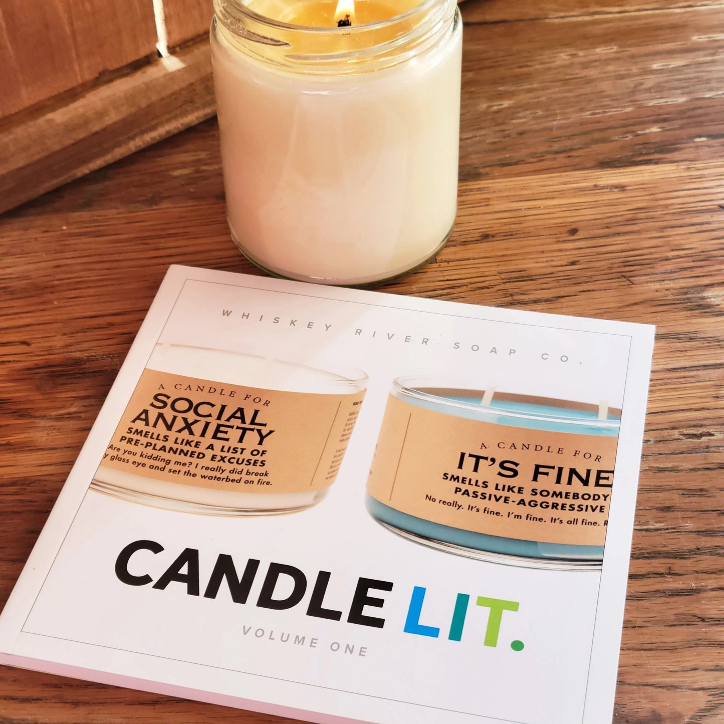 WHISKEY RIVER SOAP CO - Candle Lit Book - First Edition Books Whiskey River Soap Co 