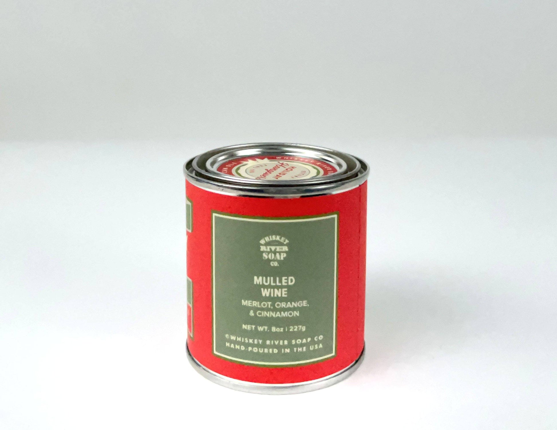 WHISKEY RIVER SOAP CO - Holiday Hangovers Half Pint Vintage Paint Can•dle Candle Whiskey River Soap Co 