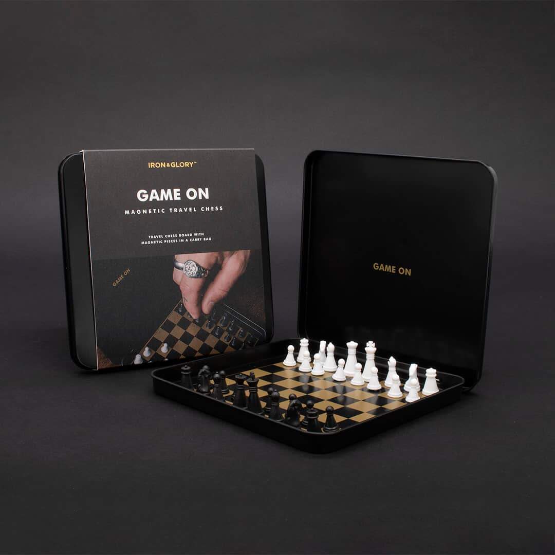 IRON & GLORY - Game on Travel Chess Set Board Games Luckies of London 