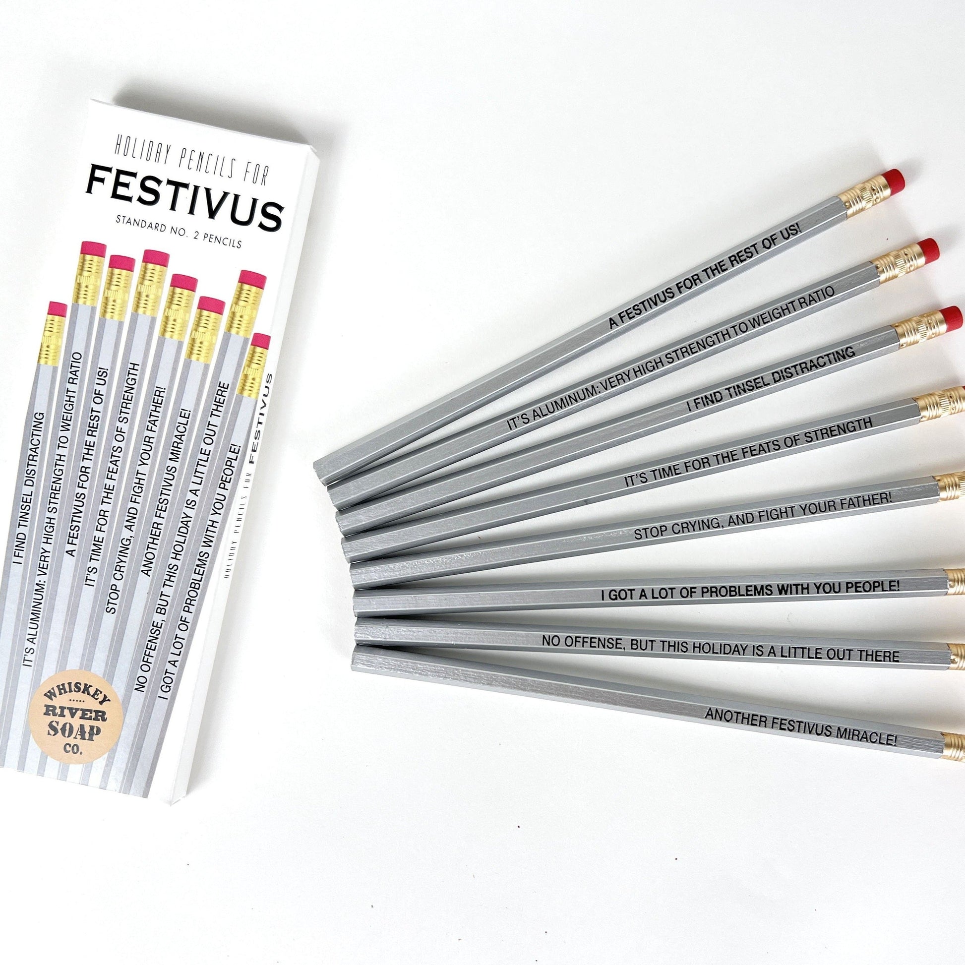 WHISKEY RIVER SOAP CO - Festivus Pencil Set Whiskey River Soap Co 