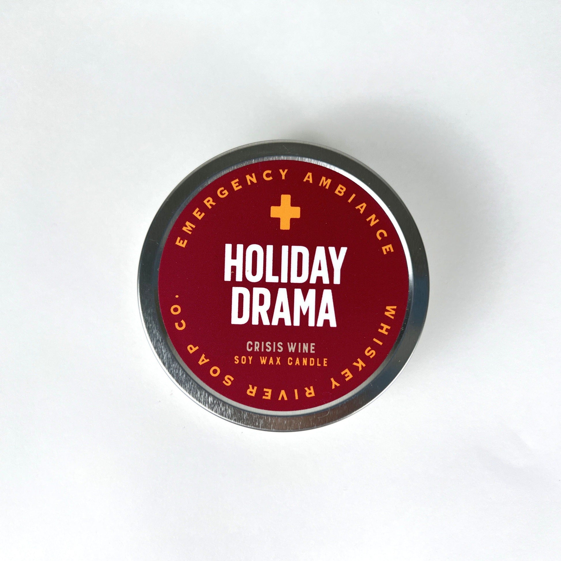 WHISKEY RIVER SOAP CO - Holiday Drama Emergency Ambience Travel Tin Candle Whiskey River Soap Co 