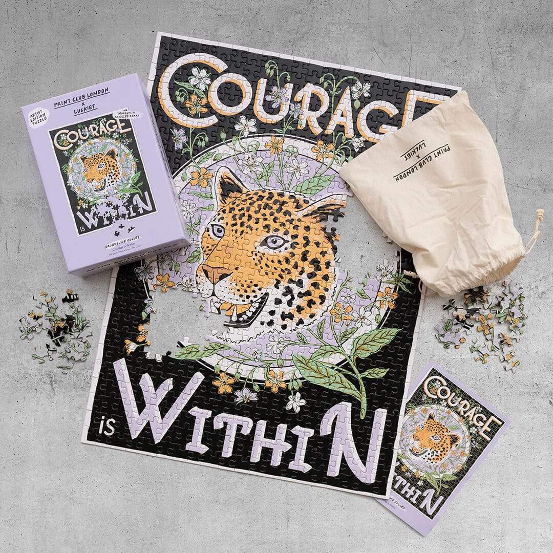 LUCKIES OF LONDON x Print Club - Courage Within Puzzle Eight3Five Inc 