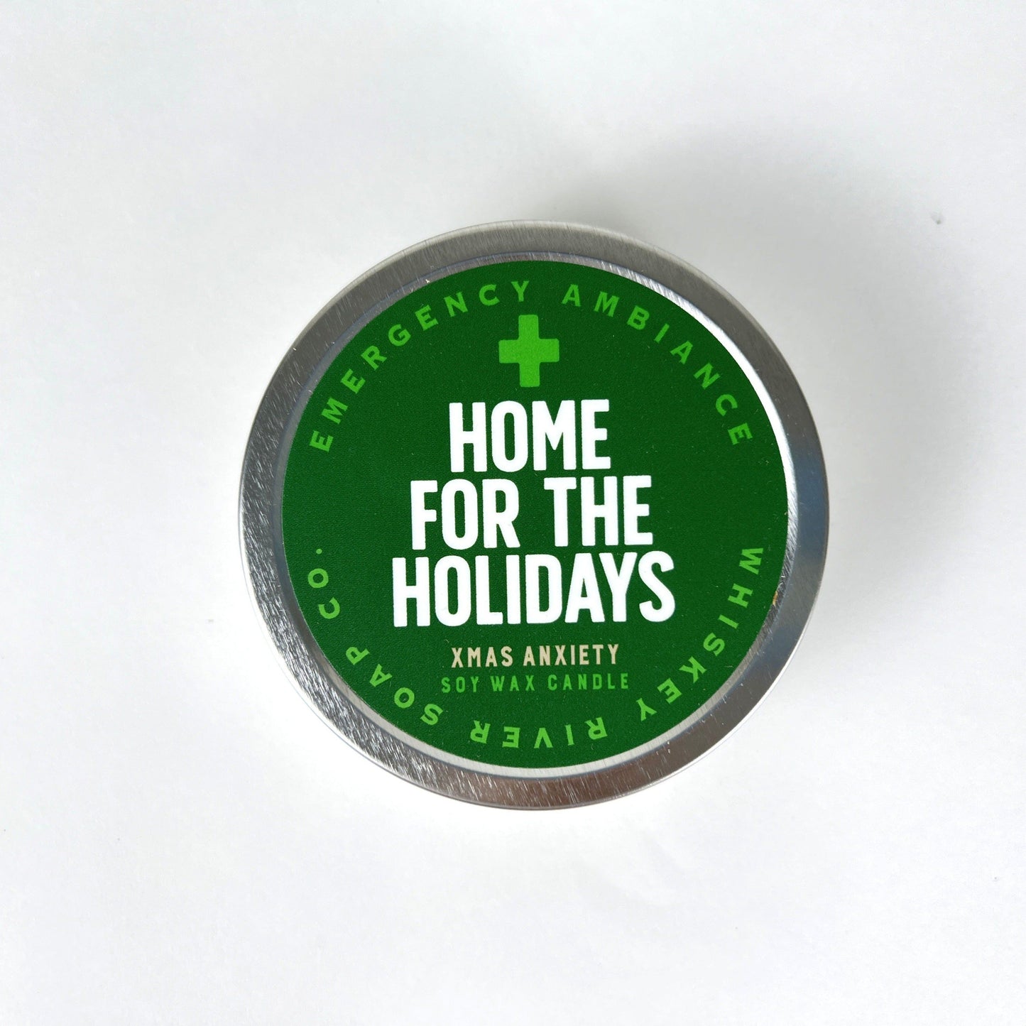 WHISKEY RIVER SOAP CO - Home For The Holidays Emergency Ambience Travel Tin Candle Whiskey River Soap Co 