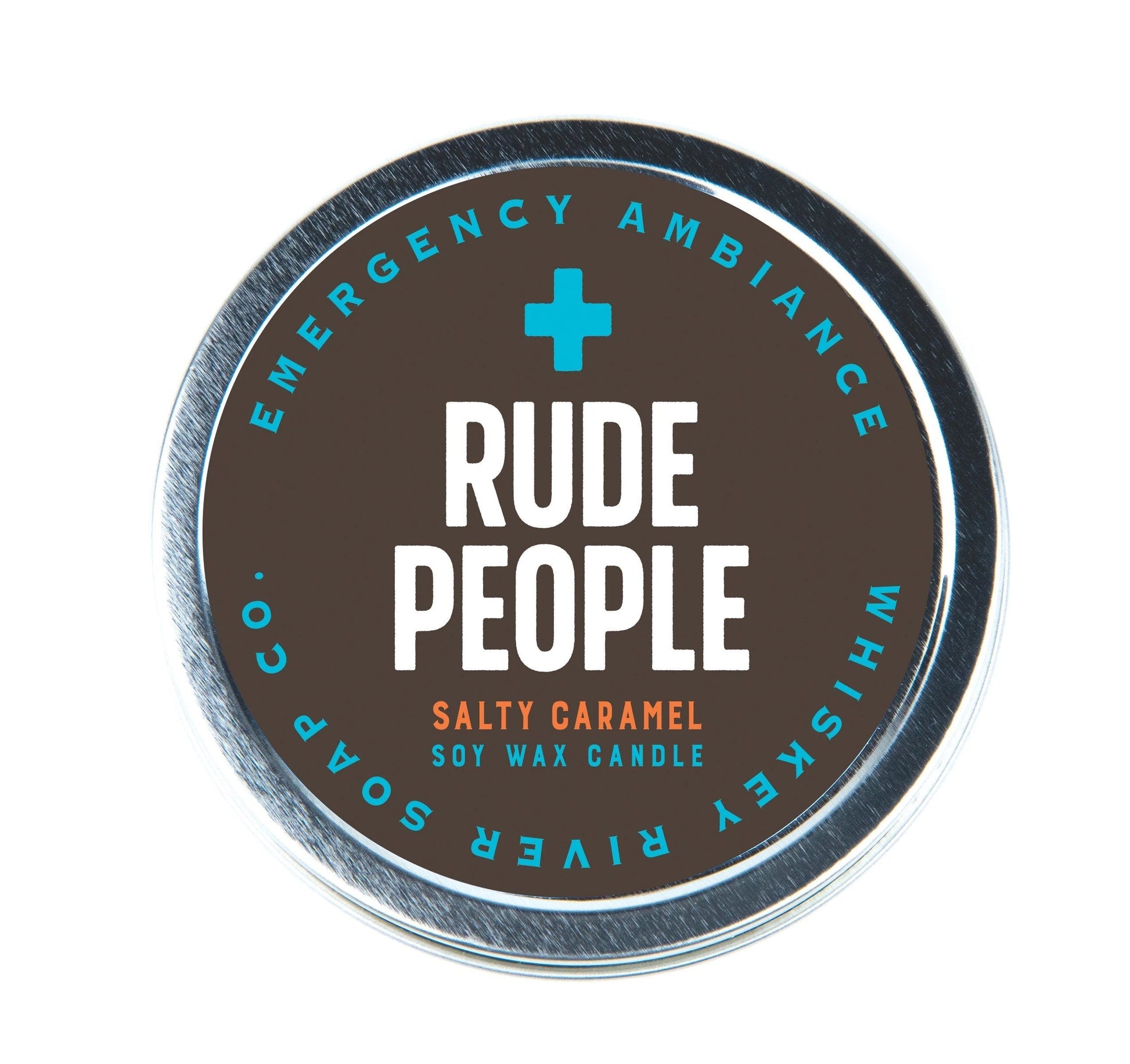 WHISKEY RIVER SOAP CO - Rude People Emergency Ambience Travel Tin Candle Whiskey River Soap Co 