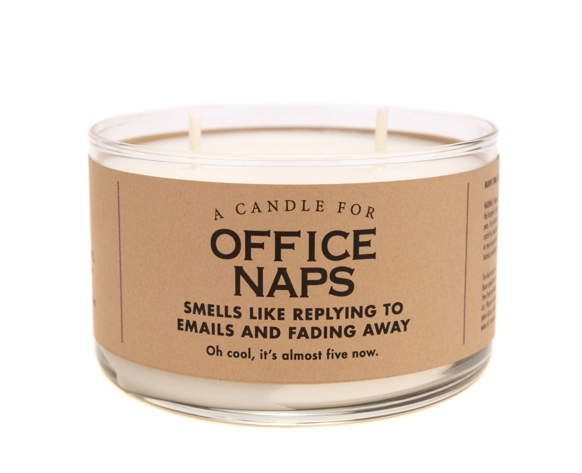 WHISKEY RIVER SOAP CO - Office Naps Duo Candles Whiskey River Soap Co 