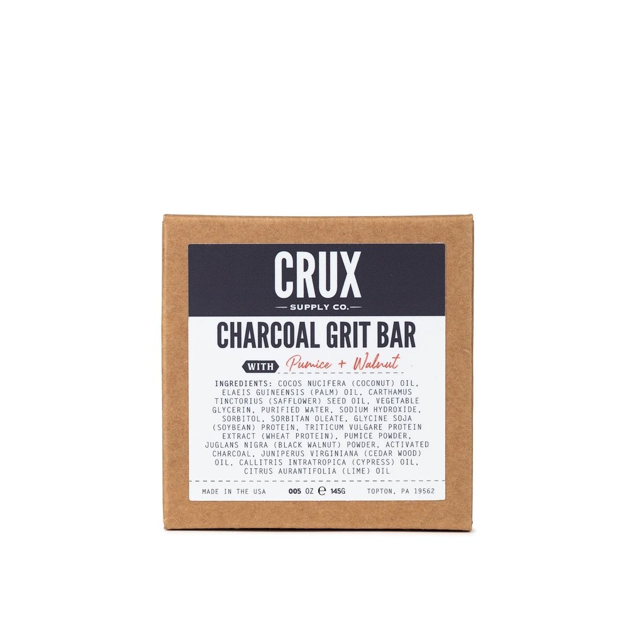 CRUX SUPPLY - Charcoal Grit Bar Shaving & Grooming Crux Supply 