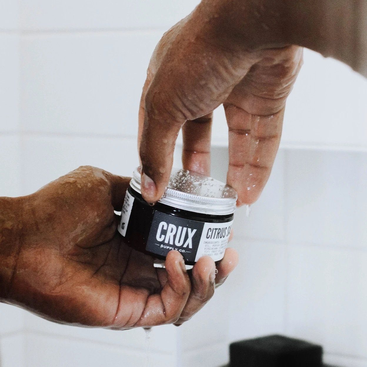 CRUX SUPPLY - Citrus Salt Exfoliator 4oz Shaving & Grooming Crux Supply 