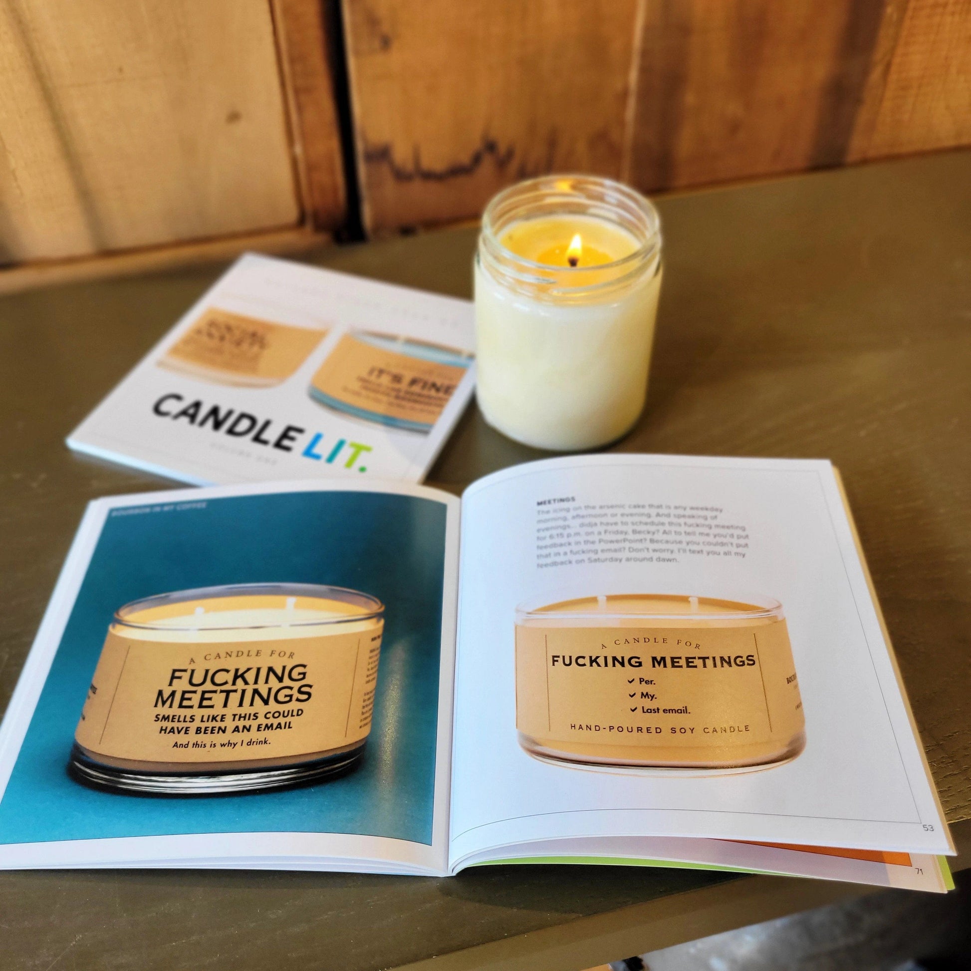 WHISKEY RIVER SOAP CO - Candle Lit Book - First Edition Books Whiskey River Soap Co 