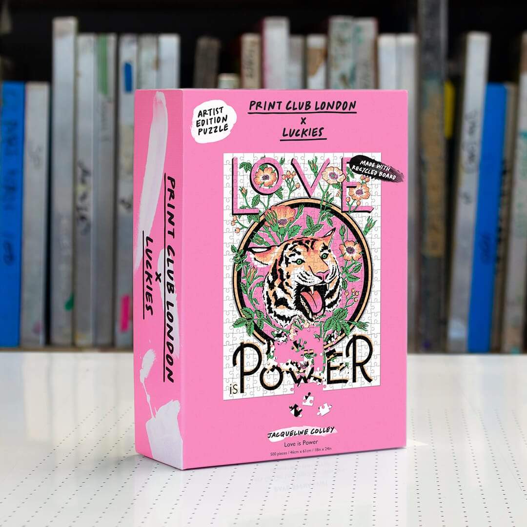 LUCKIES OF LONDON x Print Club - Love is Power Puzzle Jigsaw Puzzles Luckies of London 