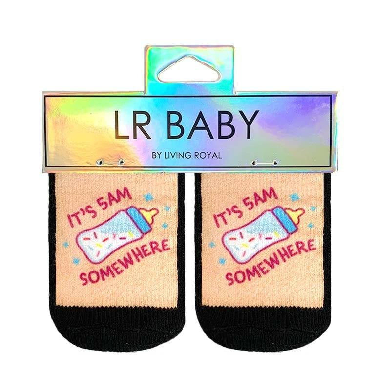 LIVING ROYAL It's 5am Somewhere Baby Socks Socks living royal 