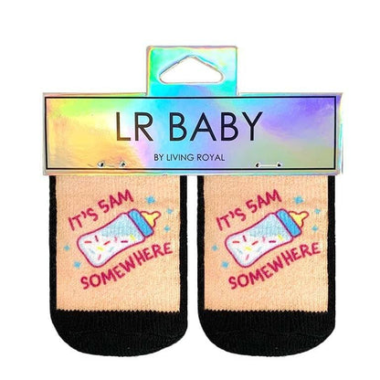 LIVING ROYAL It's 5am Somewhere Baby Socks Socks living royal 