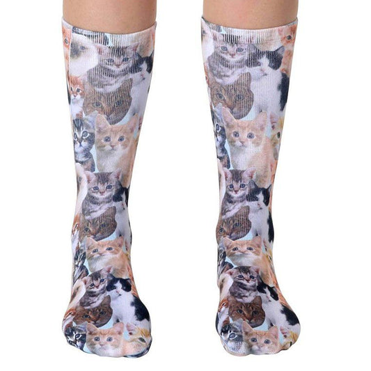 LIVING ROYAL Kitty All Over Crew Socks Socks living royal 