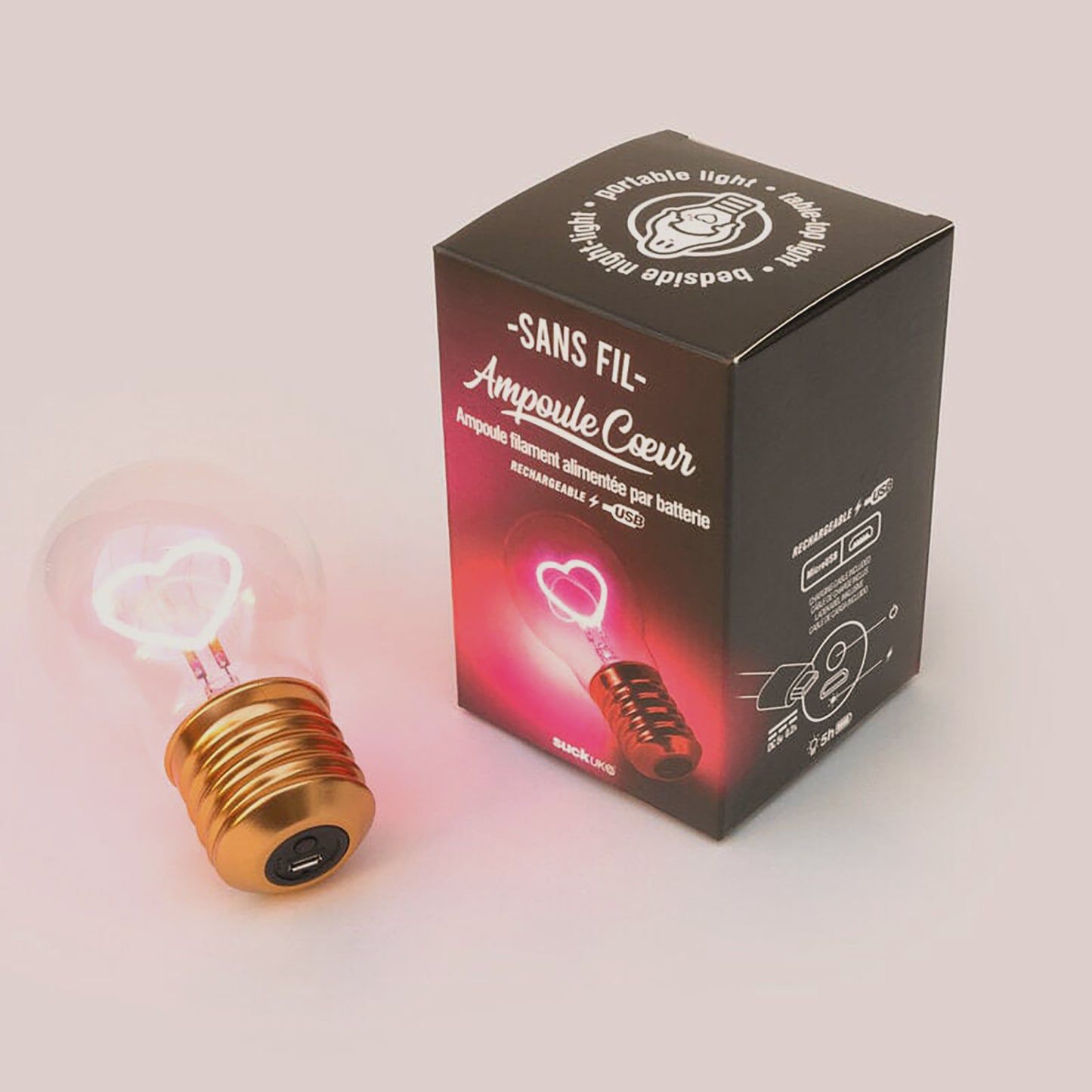 Heart Cordless Lightbulb