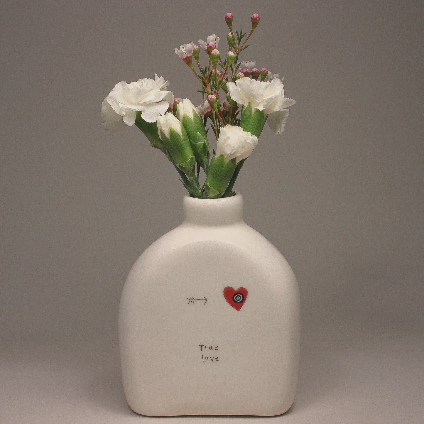 True Love Round Icon Vase