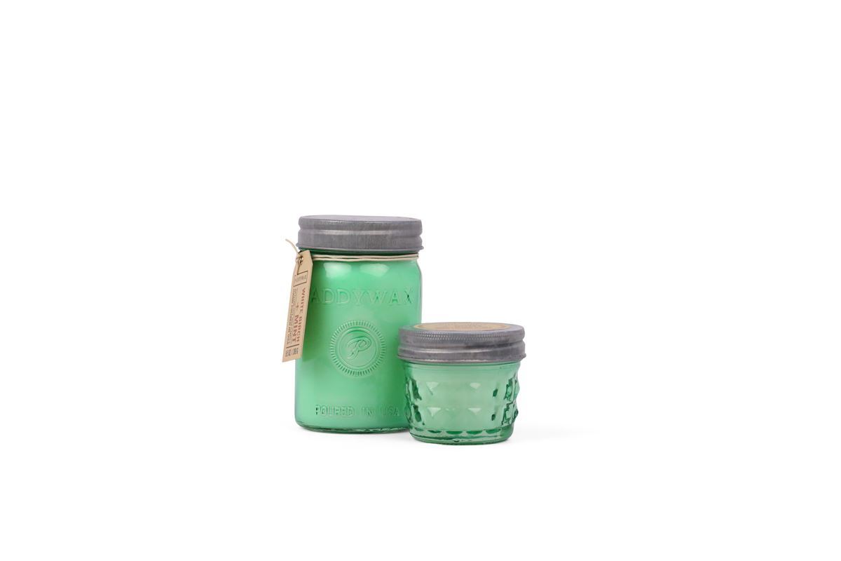 PADDYWAX Relish Jar Candle- White Birch + Mint Candle Paddywax 