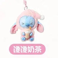 [In Stock] MINISO Stitch Eat Something Before Sleep Plush Keychain Blind Box