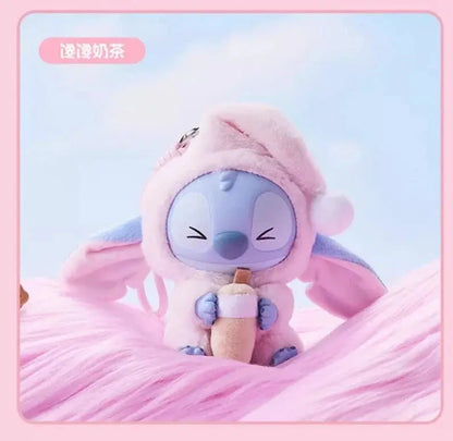 [In Stock] MINISO Stitch Eat Something Before Sleep Plush Keychain Blind Box