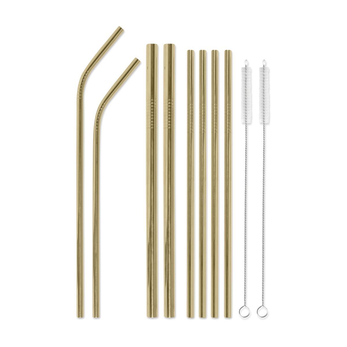 DESIGNWORKS INK - Stainless Steel Straw set - "Strawsome" Straw Designworks Ink 