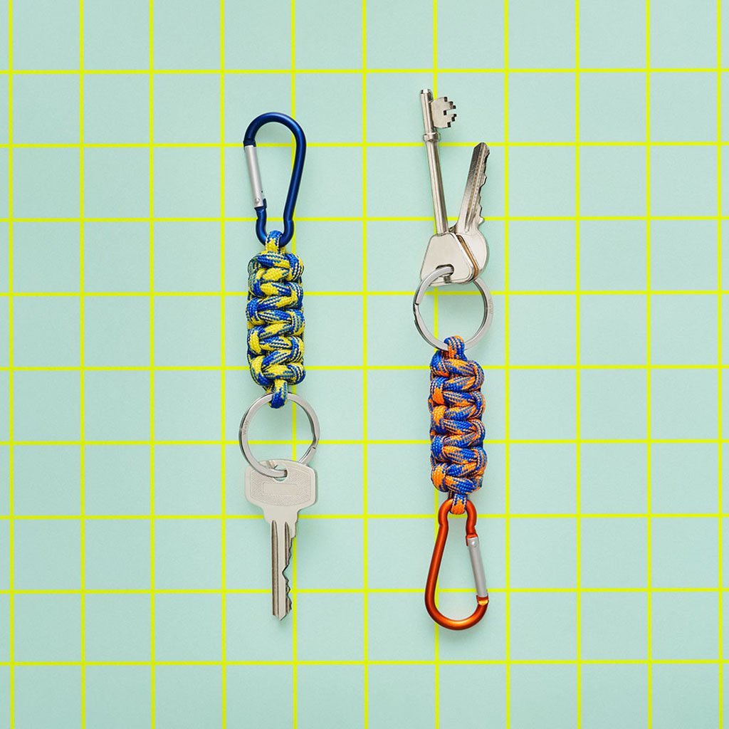 WILD + WOLF Urban Keychain - Yellow/Blue Keychain Wild & Wolf 